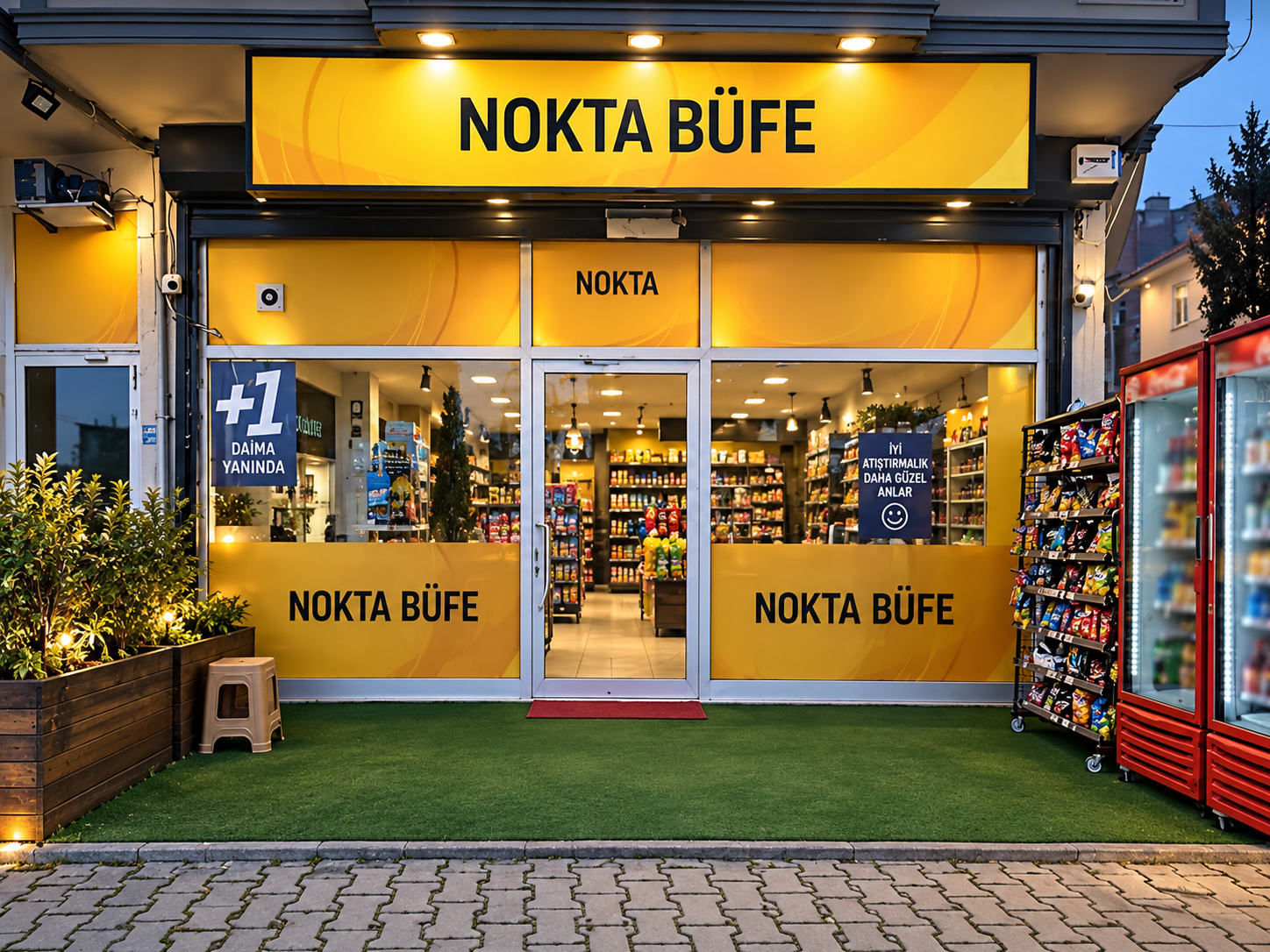 Zafer Mahallesi Muratlı Caddesi’ndeki Nokta Büfe dış cephesi